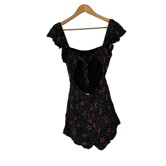 Amuse Society x Revolve Black Cherry Romper Playsuit - Picture 7 of 8